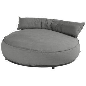 Luxusní zahradní lehátko Emma Round - Mid Grey