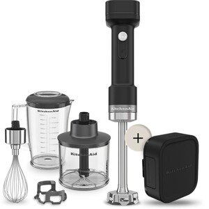 KitchenAid bezdrátový tyčový mixér s příslušenstvím 5KHBRV75 GO, s baterií