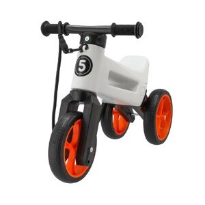 Odrážedlo FUNNY WHEELS Rider SuperSport bílé/oranž 2v1
