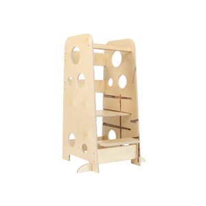 ELIS DESIGN Rostoucí učící věž 3v1 Bublina Max 90 cm se stabilizačními prvky, lakovaná - BAZAR