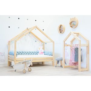 ELIS DESIGN Domečková postel dominant s vol. zábranou premium, 90x200 cm, s nož., bez šupl., bez zábran - BAZAR