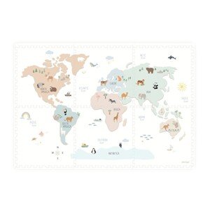 Play&Go Multifunkční pěnová hrací podložka (puzzle) - mapa světa