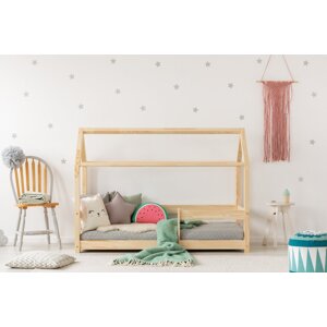 ADEKO Postel Domeček Clasic se zábradlím 80 x 160 cm - BAZAR