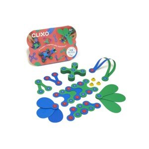 CLIXO Crew Blue & Green - magnetická stavebnice 30 kusů