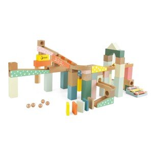 Classic WORLD Dřevěné kostky pro děti - kuličková dráha - BAZAR