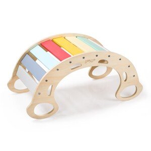 eliNeli Dřevěná montessori houpačka 5v1 - fresh - BAZAR