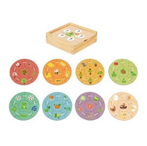 eliNeli Dřevěné puzzle pro děti - životní cyklus