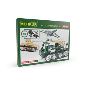 Merkur - stavebnice Merkur Army Set, 674 dílů, 40 modelů