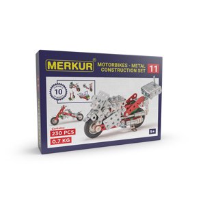 Merkur - stavebnice Merkur 011 Motocykl, 230 dílů, 10 modelů