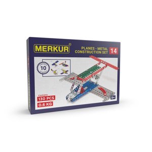 Merkur - stavebnice Merkur 014 Letadlo, 130 dílů, 10 modelů