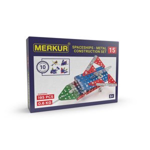 Merkur - stavebnice Merkur 015 Raketoplán, 195 dílů, 10 modelů