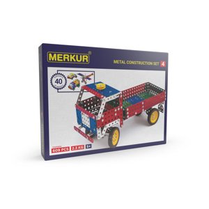 Merkur - stavebnice Merkur 4 stavebnice, 609 dílů, 40 modelů