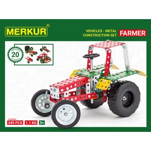 Merkur - stavebnice Merkur Farmer Set, 341 dílků, 20 modelů