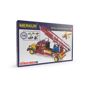 Merkur - stavebnice Merkur 7 stavebnice, 1335 dílů, 100 modelů
