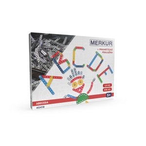 Merkur - stavebnice Merkur Abeceda s magnetickou podložkou, 616 dílů