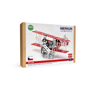 Merkur - stavebnice Merkur 051 - dvouplošník, 148 dílů