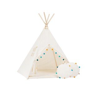 ELIS DESIGN Set teepee stan Barevné bambulky varianta: standard