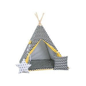 ELIS DESIGN Set teepee stan Cik cak žlutý varianta: standard