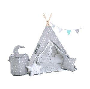 Teepee stan set šedý varianta: luxury
