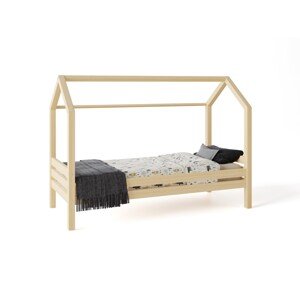 ELIS DESIGN Domečková postel s šuplíkem premium rozměr lůžka: 160 x 200 cm, šuplík, nožičky: s nožičkami, bez šuplíku, Zábrany: Přední
