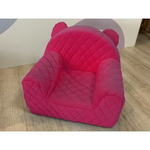Babysteps Dětské křesílko Velvet barva: tmavě růžová