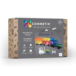 Connetix Tiles - Rainbow Transport Pack 50 ks