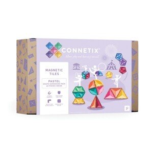 Connetix Tiles - rozšíření tvary pastel 48 ks