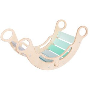 ELIS DESIGN Montessori duhová houpačka 5in1 pro kluky (poškozená krabice)