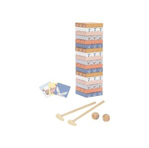 eliNeli Dřevěná věž Jenga se zvířátky z farmy