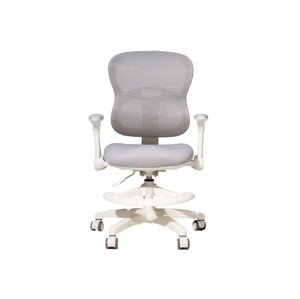 eliNeli Dětská ergonomická židle s područkami (k psacímu stolu) - šedá