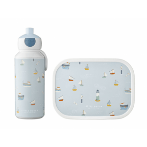 Little Dutch svačinový set (láhev 400 ml + box) - Námořnický záliv