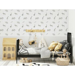 Yokodesign Tapeta Zvířátka ze ZOO - bílá Délka: 300 cm