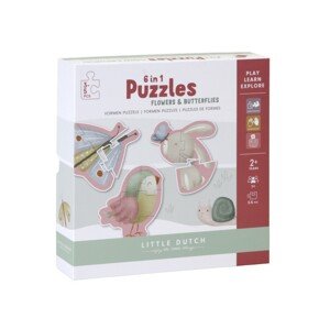 Little Dutch Tiamo puzzle 6v1 květiny a motýli