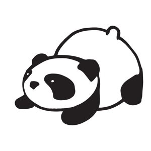 ELIS DESIGN Nálepky  na zeď varianta: panda