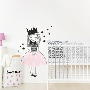 Yokodesign Nálepka na zeď - barevné postavičky - princezna Amálka Velikost: střední - M