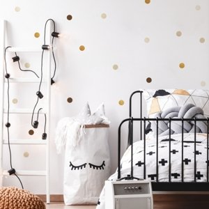 Yokodesign Samolepky puntíky malé - hnědé