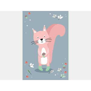 ELIS DESIGN veverka plakát rozměr: 50 x 70 cm