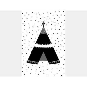 ELIS DESIGN Plakát s čenobílým designem rozměr: 50 x 70 cm
