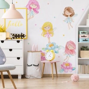 Yokodesign Nálepka na zeď - Pastelové víly