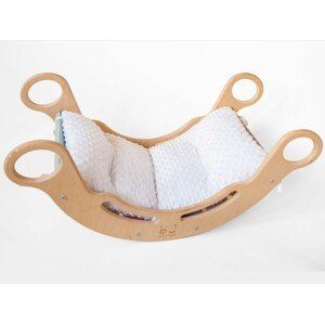 ELIS DESIGN Potah na Montessori houpačku 5in1 - minky barva: Bílá