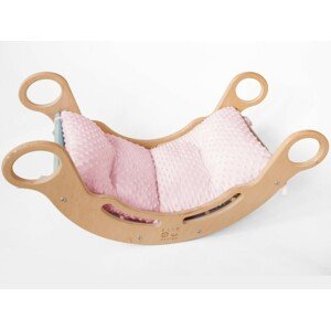 ELIS DESIGN Potah na Montessori houpačku 5in1 - minky barva: růžová