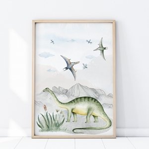 Yokodesign Plakát - Brontosaurus rozměr: 70×100, na výšku