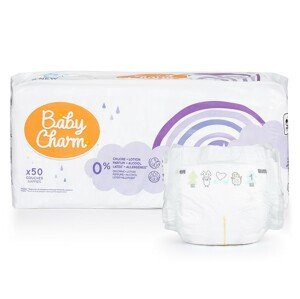 Baby Charm Plenky Super Dry Flex - vel. 1 Newborn,  2 - 5 kg (50 ks)