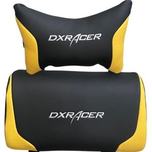 DXRACER Sada polštářků NY černo - žlutý série Formula