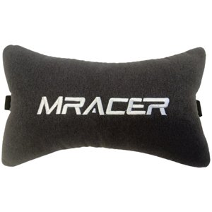 DXRACER Hlavový polštářek Mracer, látkový, šedý