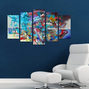ASIR Sada obrazů BARVY MDF 110 cm