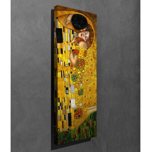 ASIR Obraz na plátně reprodukce POLIBEK G. KLIMT 80 cm