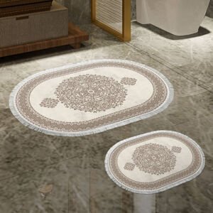 ASIR Koupelnová předložka 410602 béžový ornament 2 ks