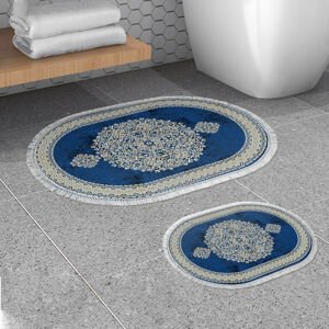 ASIR Koupelnová předložka 410602 modrý ornament 2 ks