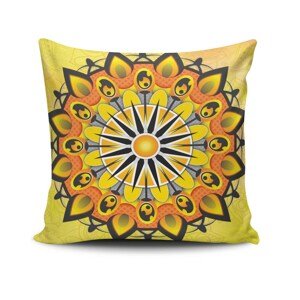 ASIR Povlak na polštář MANDALA-21 žlutá mandala